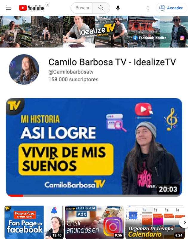 youtube camilo barbosa tv